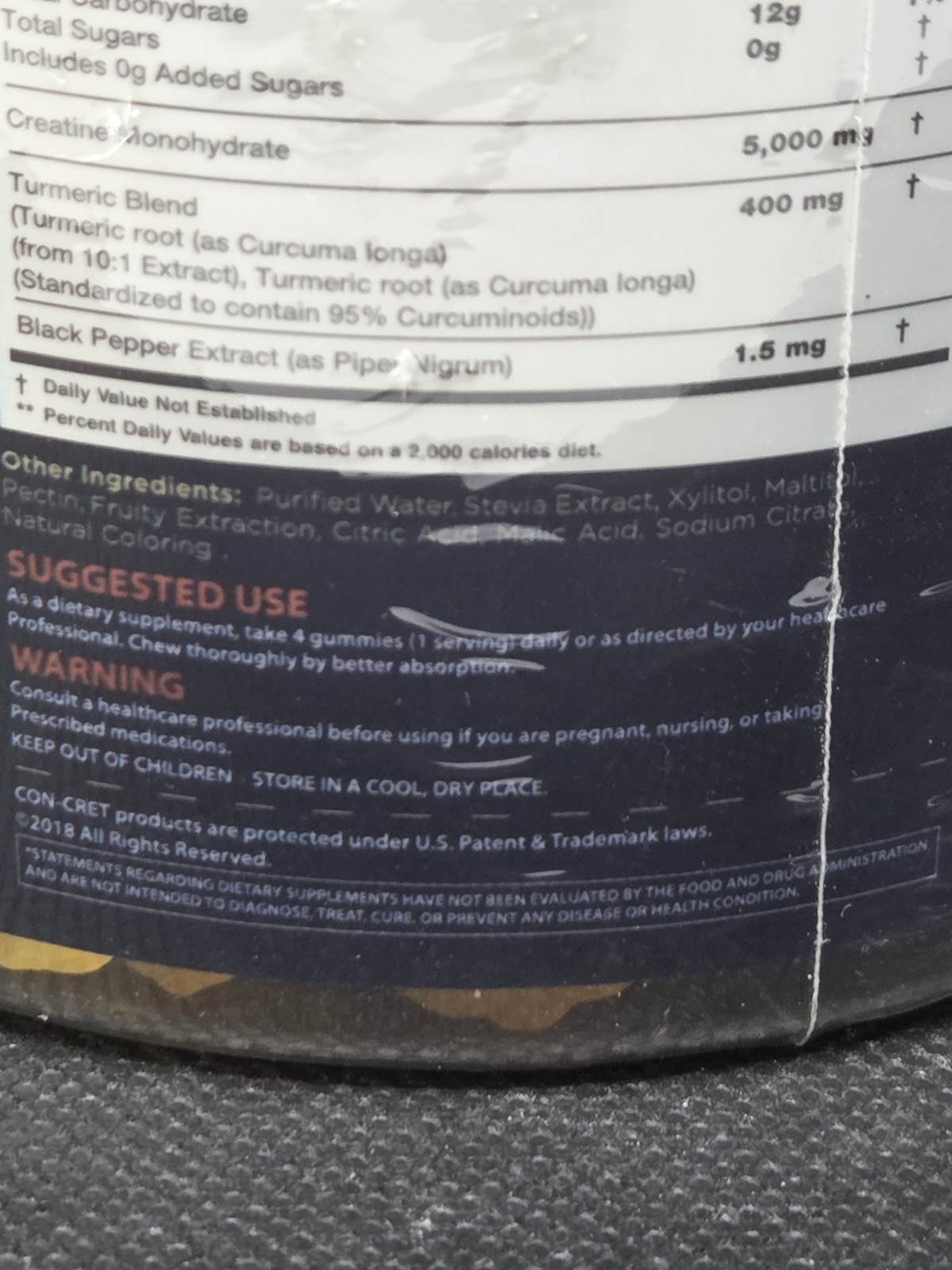 EcoWise Wellness Creatine Monohydrate 5g Mango Chewables 120ct