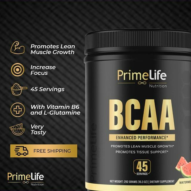 BCAA Recover & Fat Burner Metabolism Support Primelife 45 Servings Fruit Punch