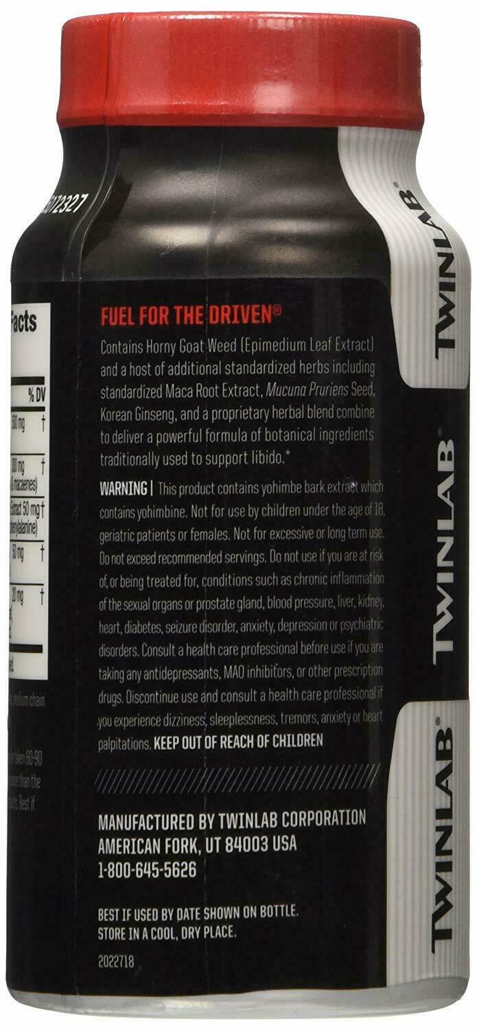 TwinLab HORNY GOAT WEED 60 ct — NATURAL Enhancement | Boost |