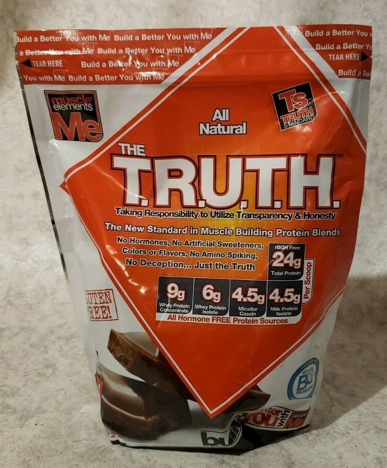 Muscle Elements The TRUTH – 24 Servings – Chocolate Bar – 2.3 lbs – Exp 12/2025
