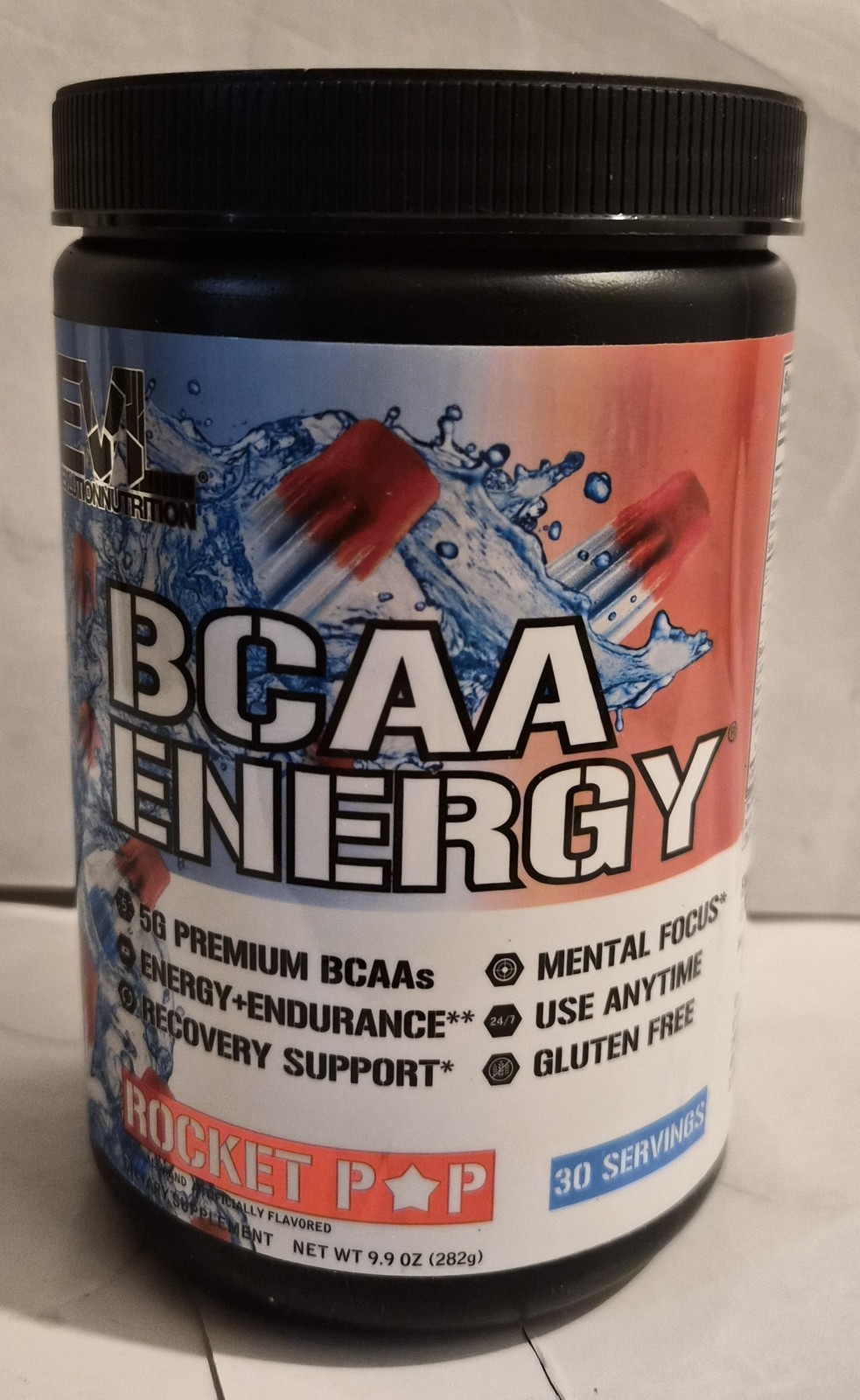 BCAA-EVL ENERGY BLUE RAZ POWDER-30 SERVINGS-ENERGY/ENDURANCE DRINK