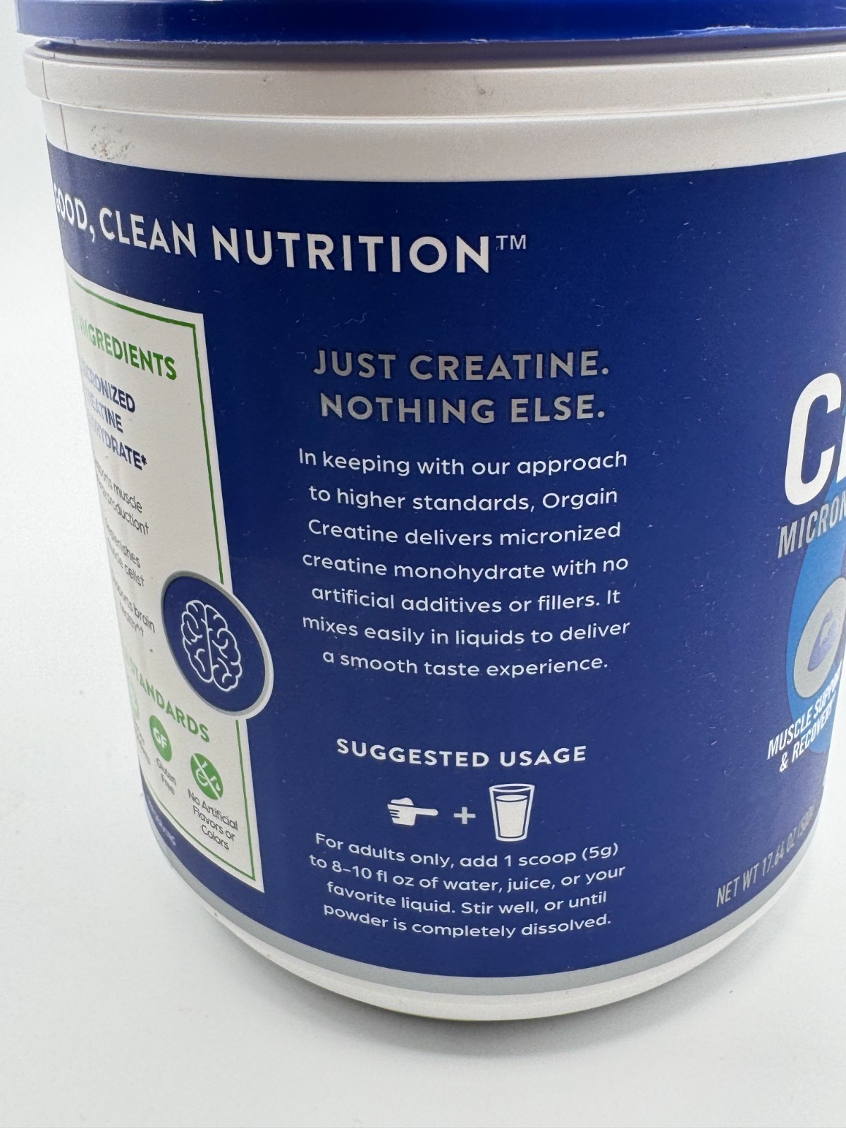 Orgain Creatine Monohydrate Micronized Unflavored 100 Servings EXP: 10/27