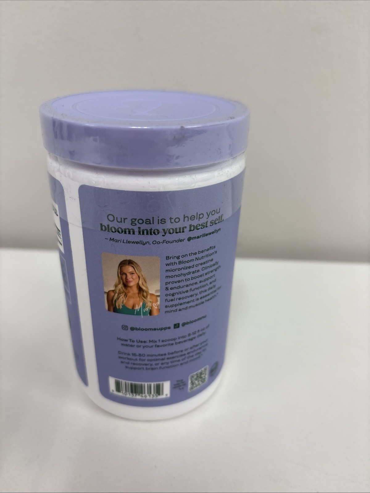 Bloom Nutrition Creatine Monohydrate Powder-unflavored-Micronized Creatine 12/26