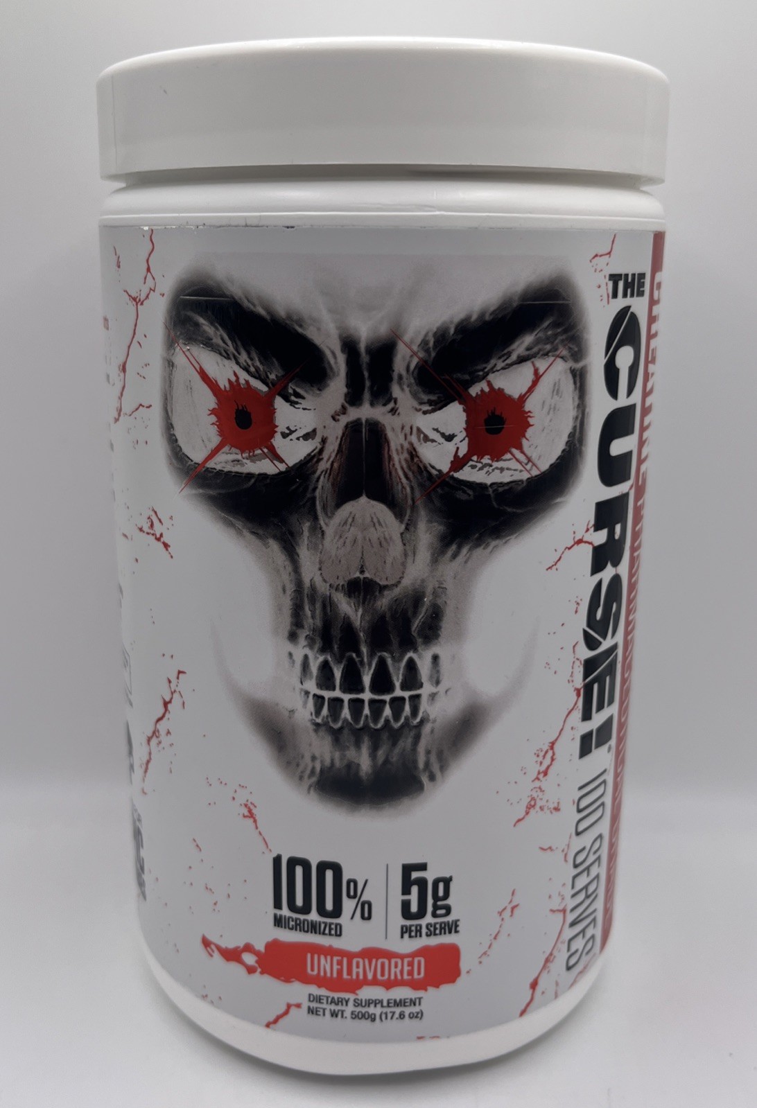 The Curse Creatine, Unflavored, 17.6 oz. EXP : 2/27 FREE SHIPPING