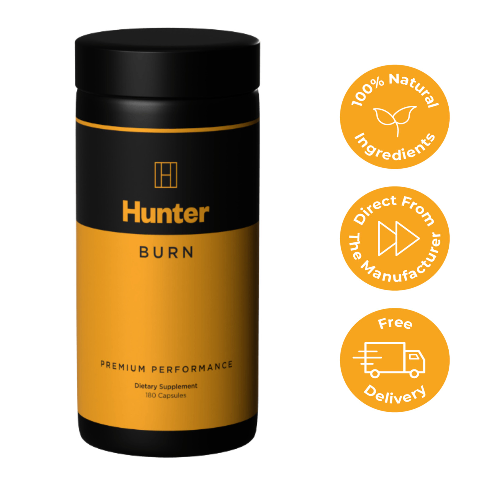 Hunter Burn – Premium Fat Burner 180 capsules – BUY DIRECT
