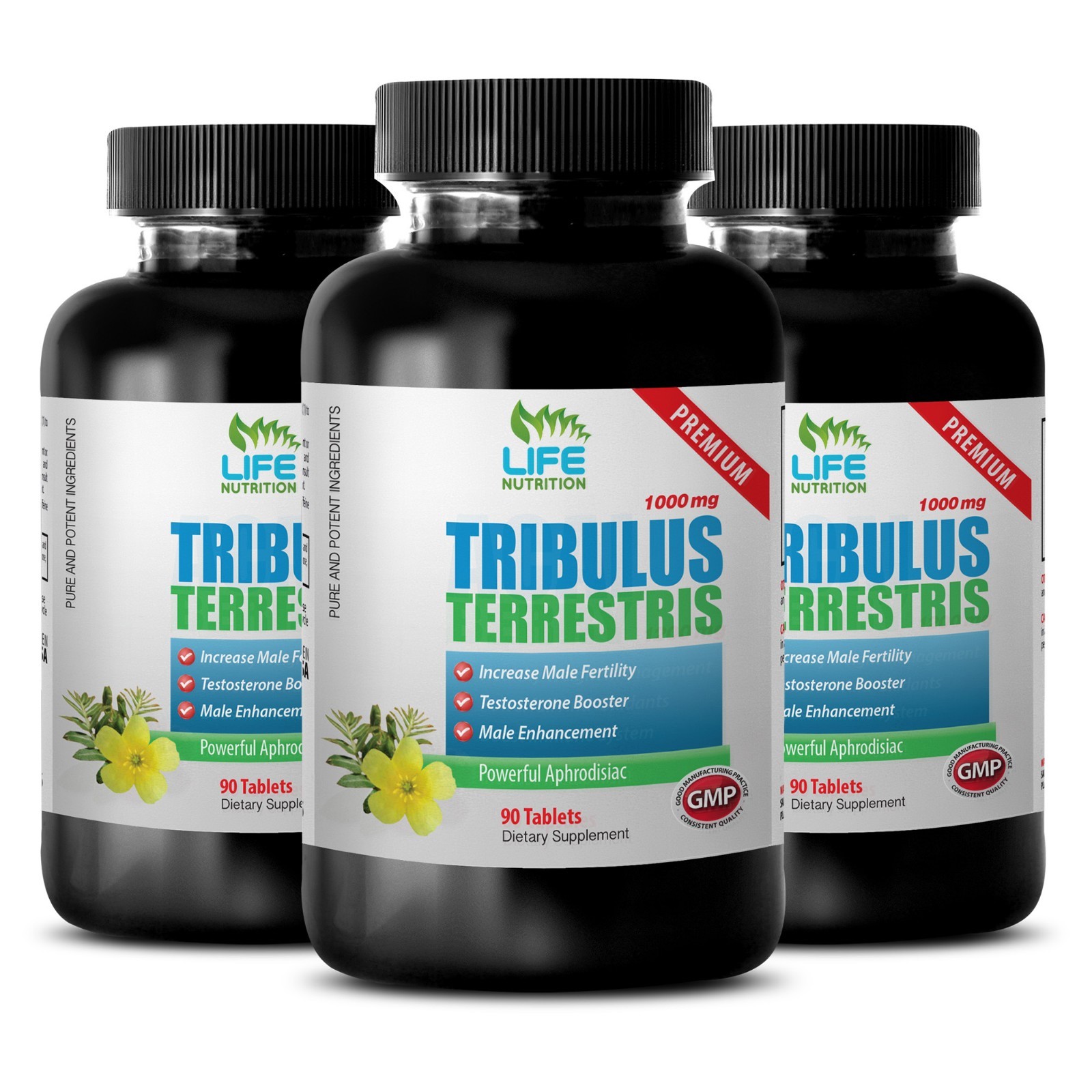 Tribulus Terrestris Dietary Supplement.Muscle Mass.Testosterone level(3 Bottles)