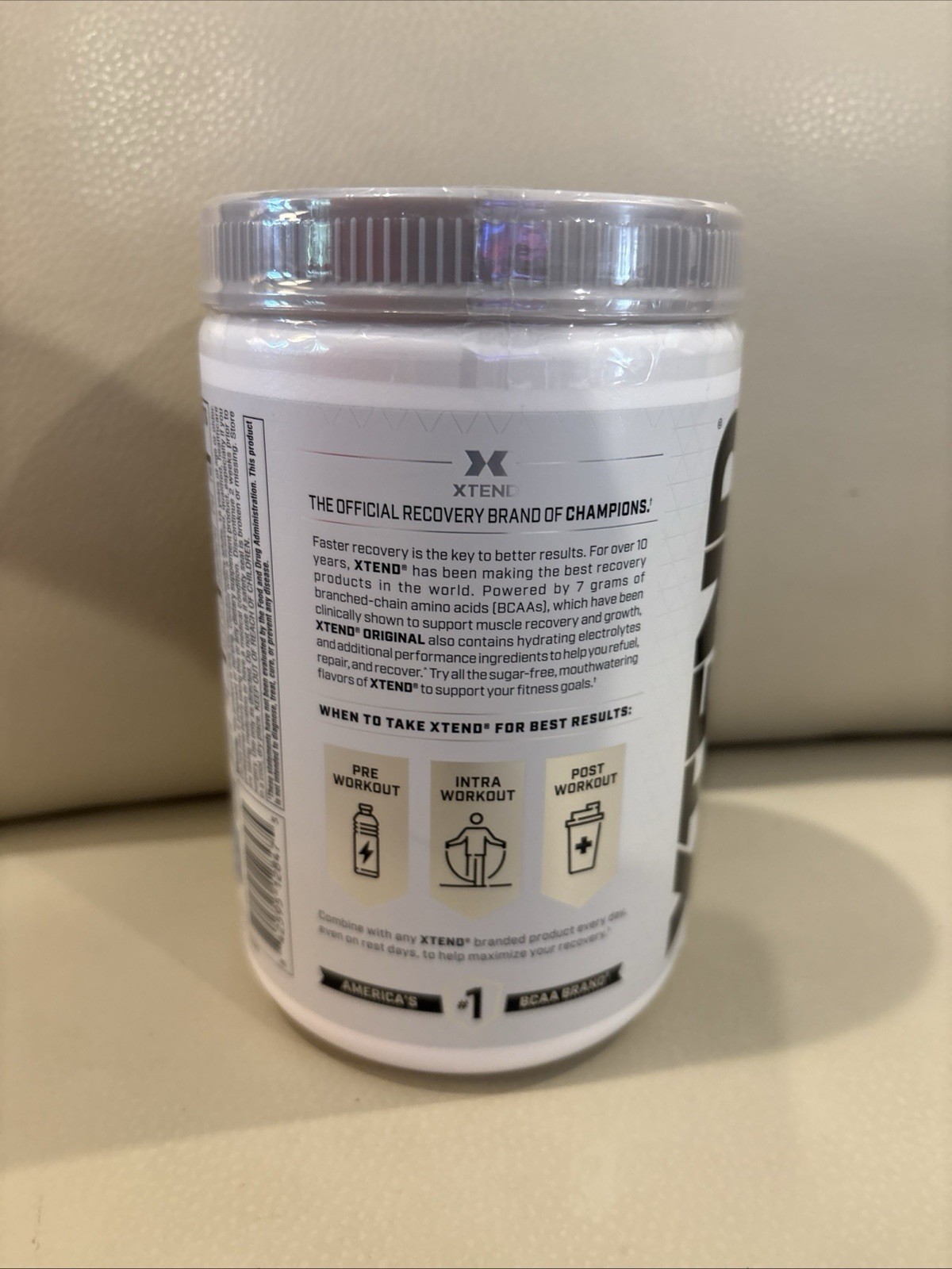 XTEND ORIGINAL BCAA 7g Air Heads White Mystery Zero Sugar 14 Oz 30 Servings