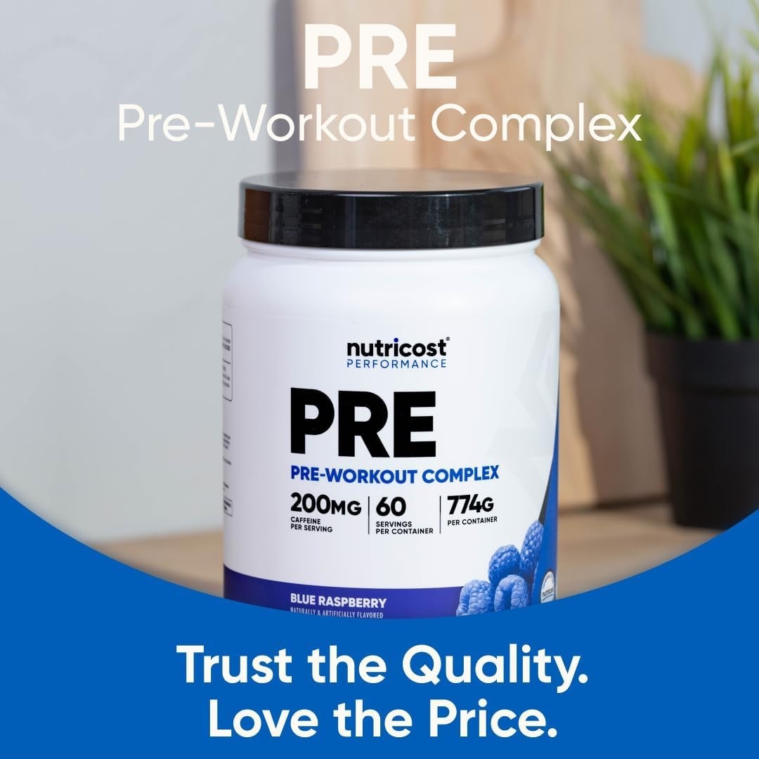 Delicious Blue Raspberry Pre-Workout Complex – 60 Servings for Maximum Energy