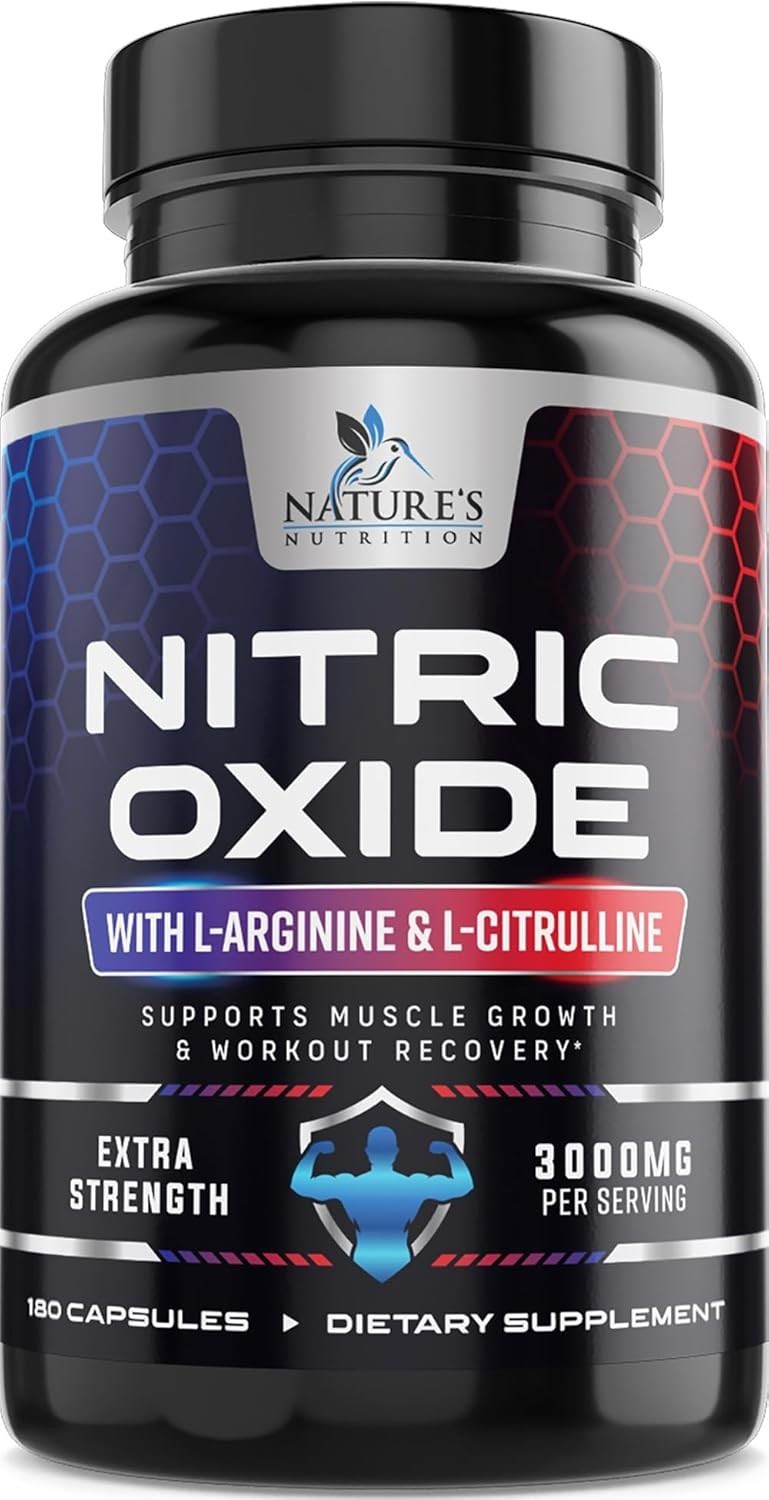 Nitric Oxide Booster Extra Strength 3000mg – L Arginine 3X Strength Nitric Oxide