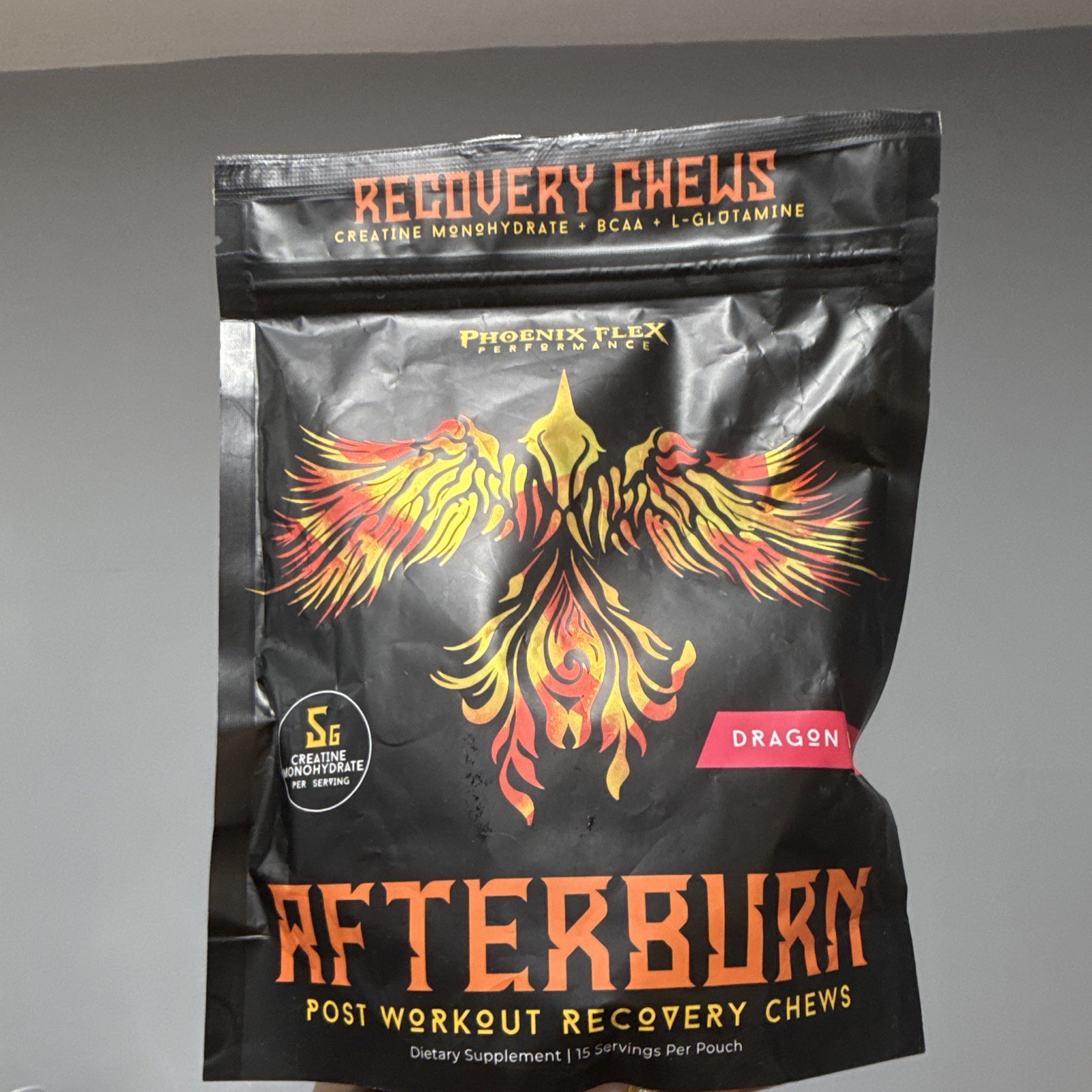 Phoenix Flex Performance Afterburn Recovery Chews, Dragon, Creatine+BCAA