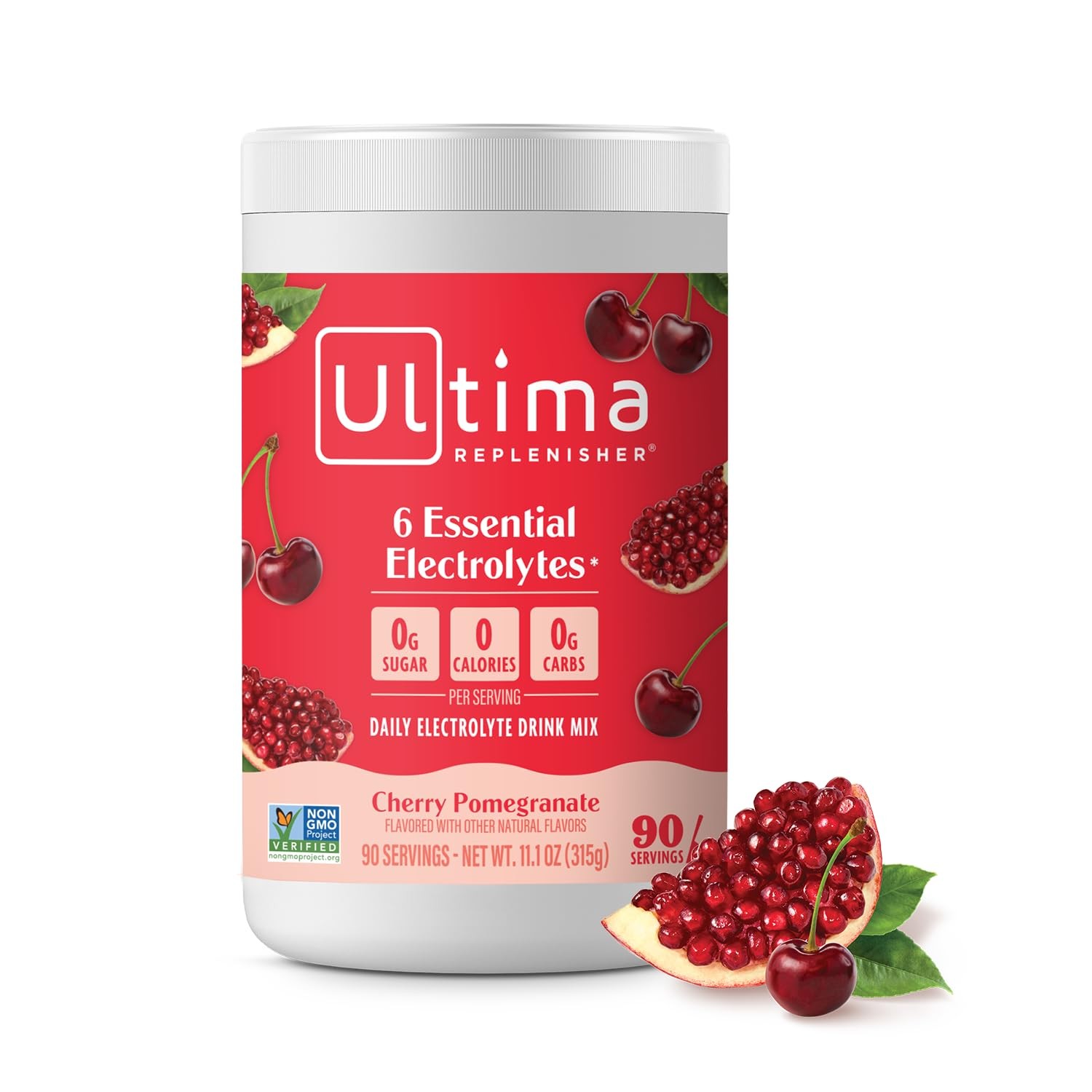 Ultima Replenisher Daily Electrolyte Powder Drink Mix – Sugar Free – Cherry Pome