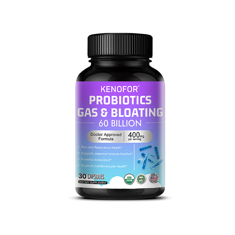 60 Billion CFU Probiotics – Daily Digestive Gut Health Supplement for Men Women