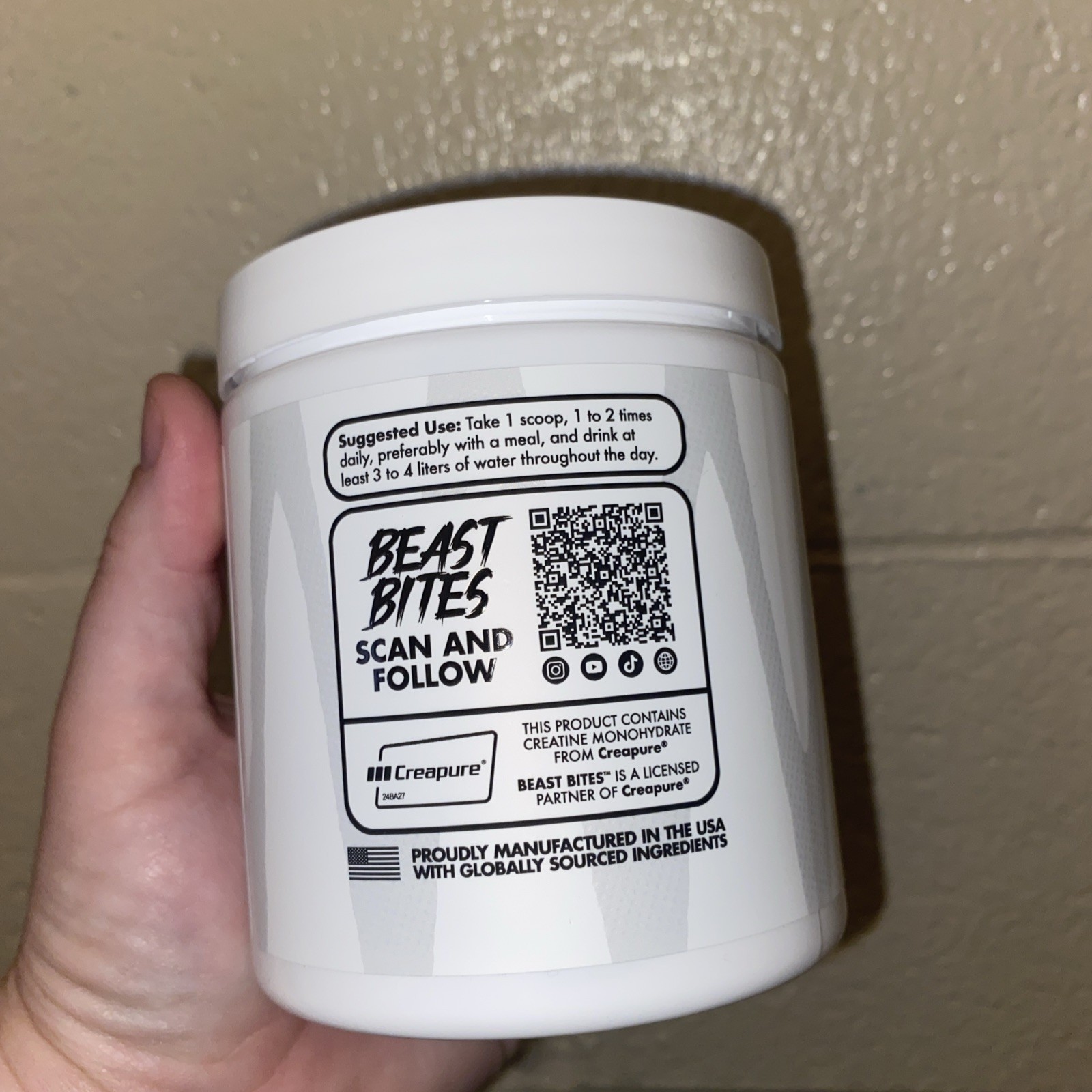Beast Bites Creatine Monohydrate Powder Unflavored 10.58 oz
