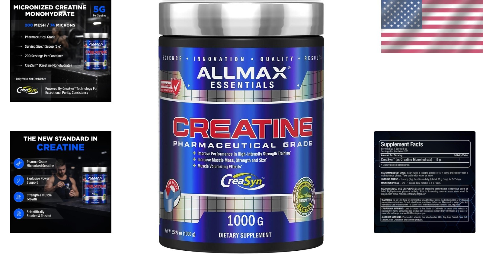 Pure Micronized Creatine Monohydrate Powder