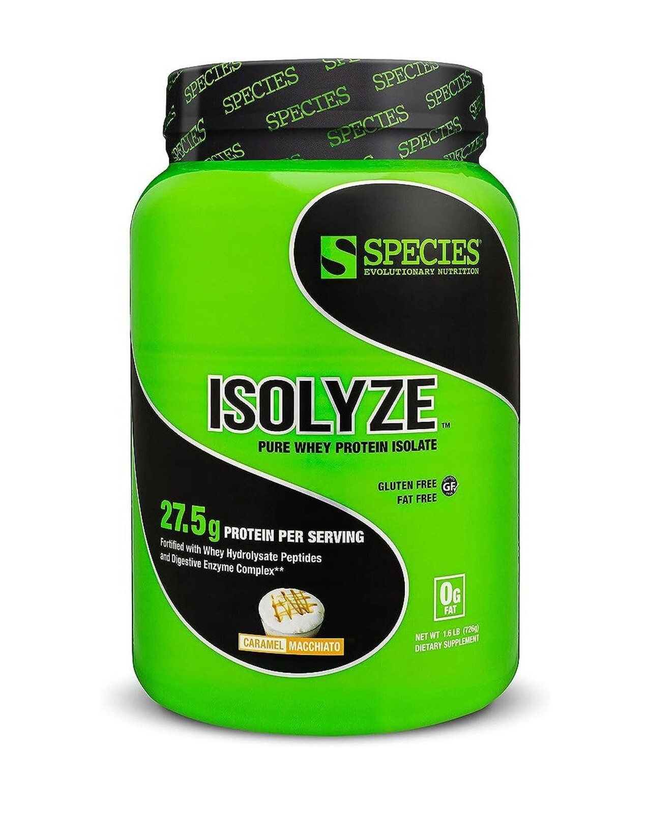 SPECIES Nutrition ISOLYZE 22 Servings | Caramel Macchiato | 27g of Protein