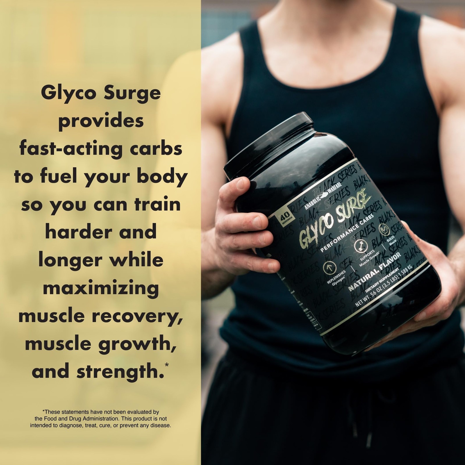 Anabolic Warfare Glyco Surge Glycogen Supplement Performance Carbs to Help Le…