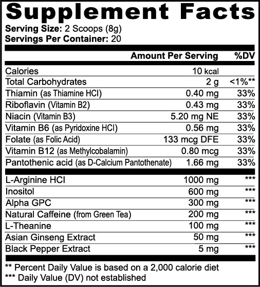 Sour Gummy Worm Pre Workout – Gamer & Gym Energy Supplement – 30 Servings