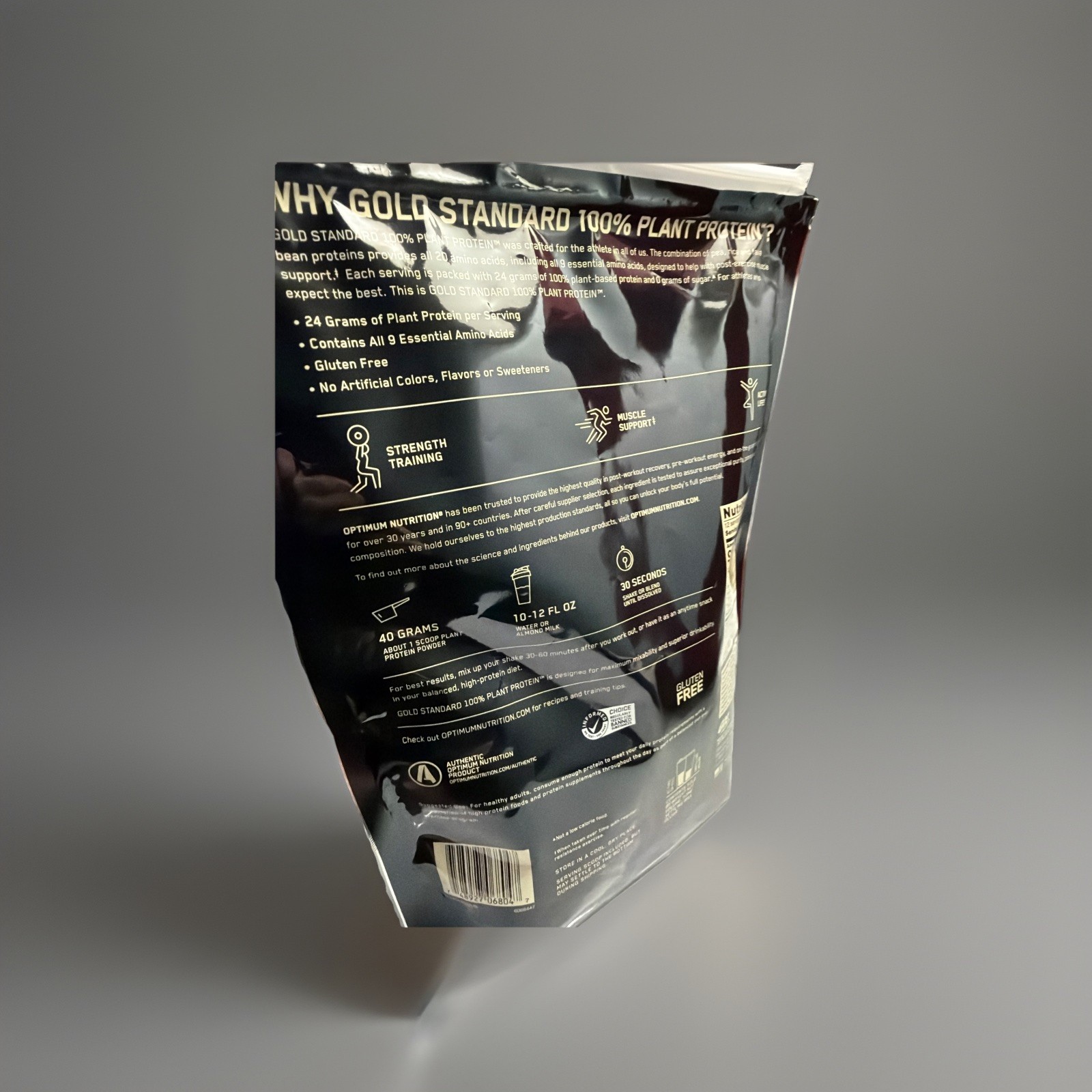 Optimum Nutrition Gold Standard Plant Protein Powder. Chocolate Fudge. Sealed.
