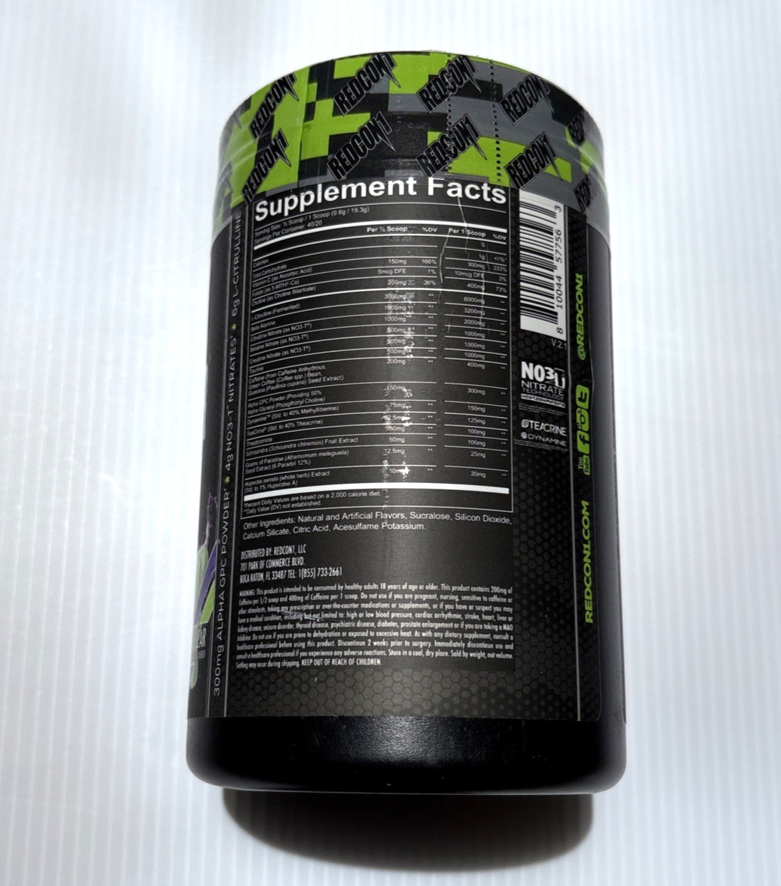 Redcon1 Total War Black Ops Extreme Pre-Workout – Sour Gummy Bear 13.62oz