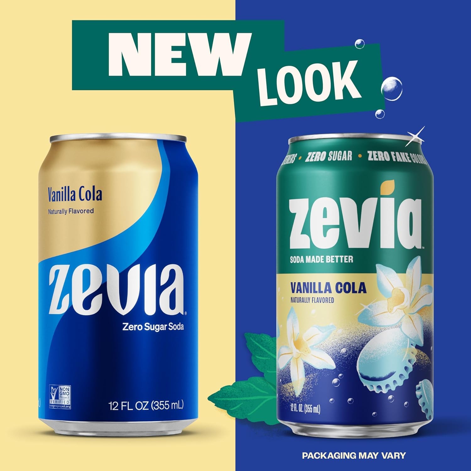 (Pack of 2) Zevia Vanilla Cola Diet Soda 12 Pack 144 Fl Oz