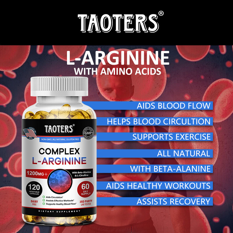 L-arginin + citrulline | Nitric oxide dual-effect formula | 120 Capsules