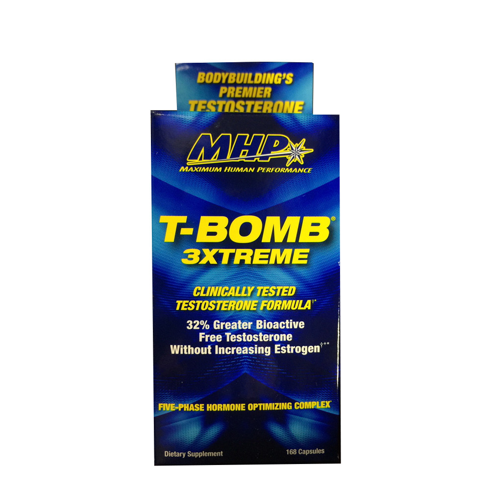 MHP T-BOMB 3XTREME Testosterone Formula 168 Capsules [ 2 Pack ]
