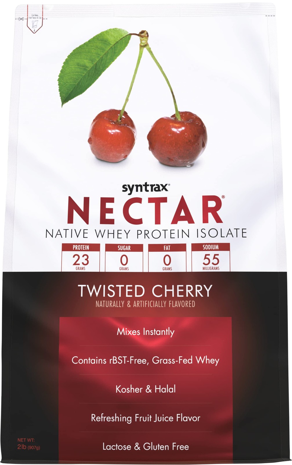Syntrax Nutrition Nectar 100% Whey Protein Isolate Powder Refreshing Fruit 2 lbs