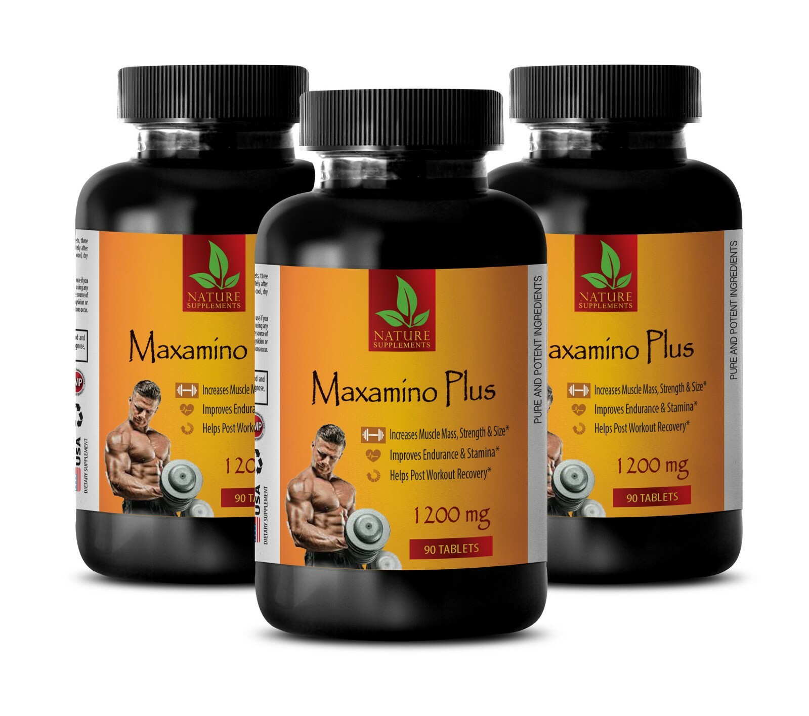 Bodybuilding Nutrition – MAXAMINO PLUS 1200 – Lessens Fatigue 3B