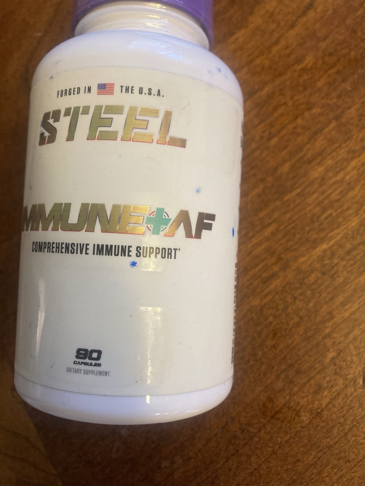 Steel Supplements Immune+AF Support 90 Capsules Lot Of 2, New BB 2/2027