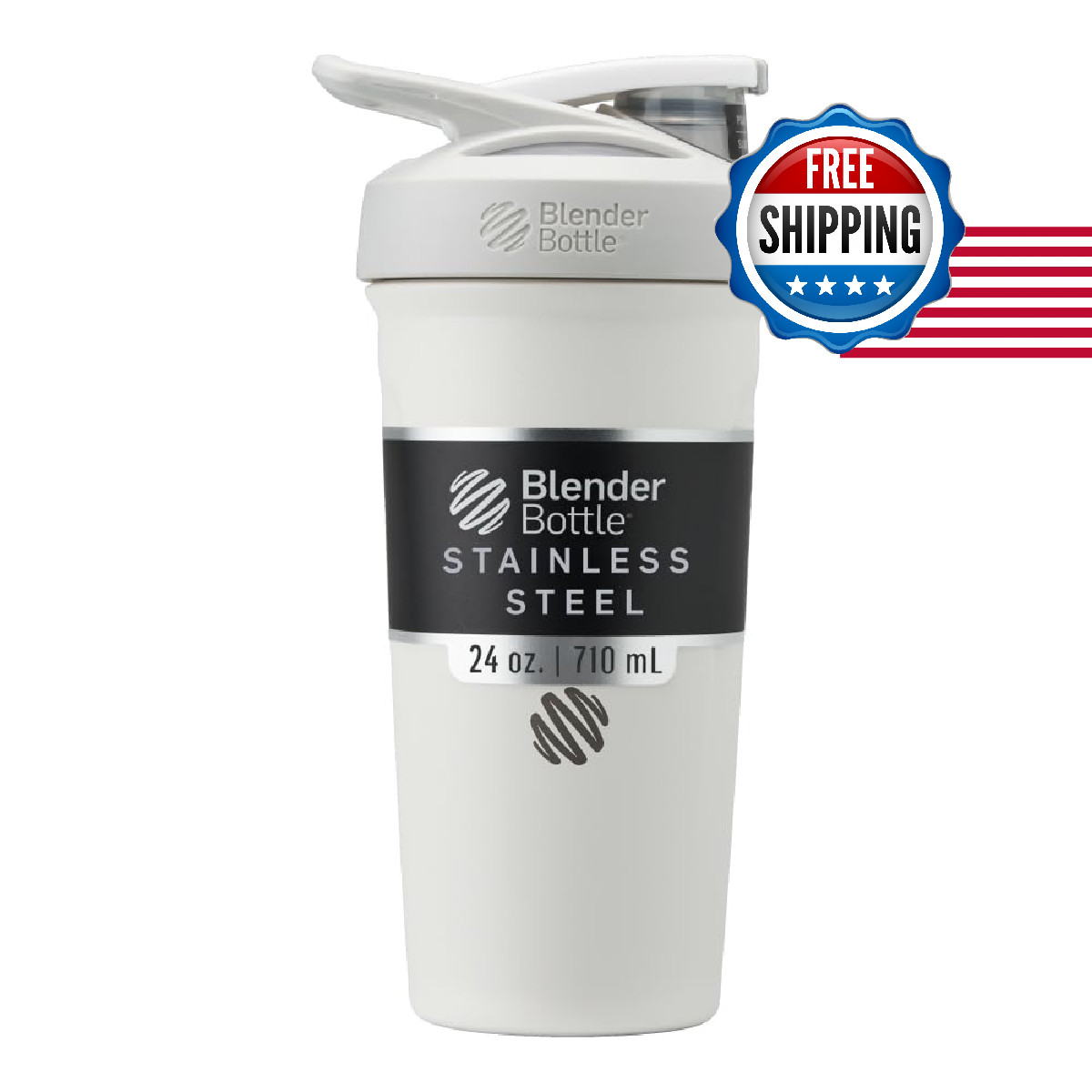 Blenderbottle Strada Shaker Cup Insulated Stainless Steel Water Bottle Wire