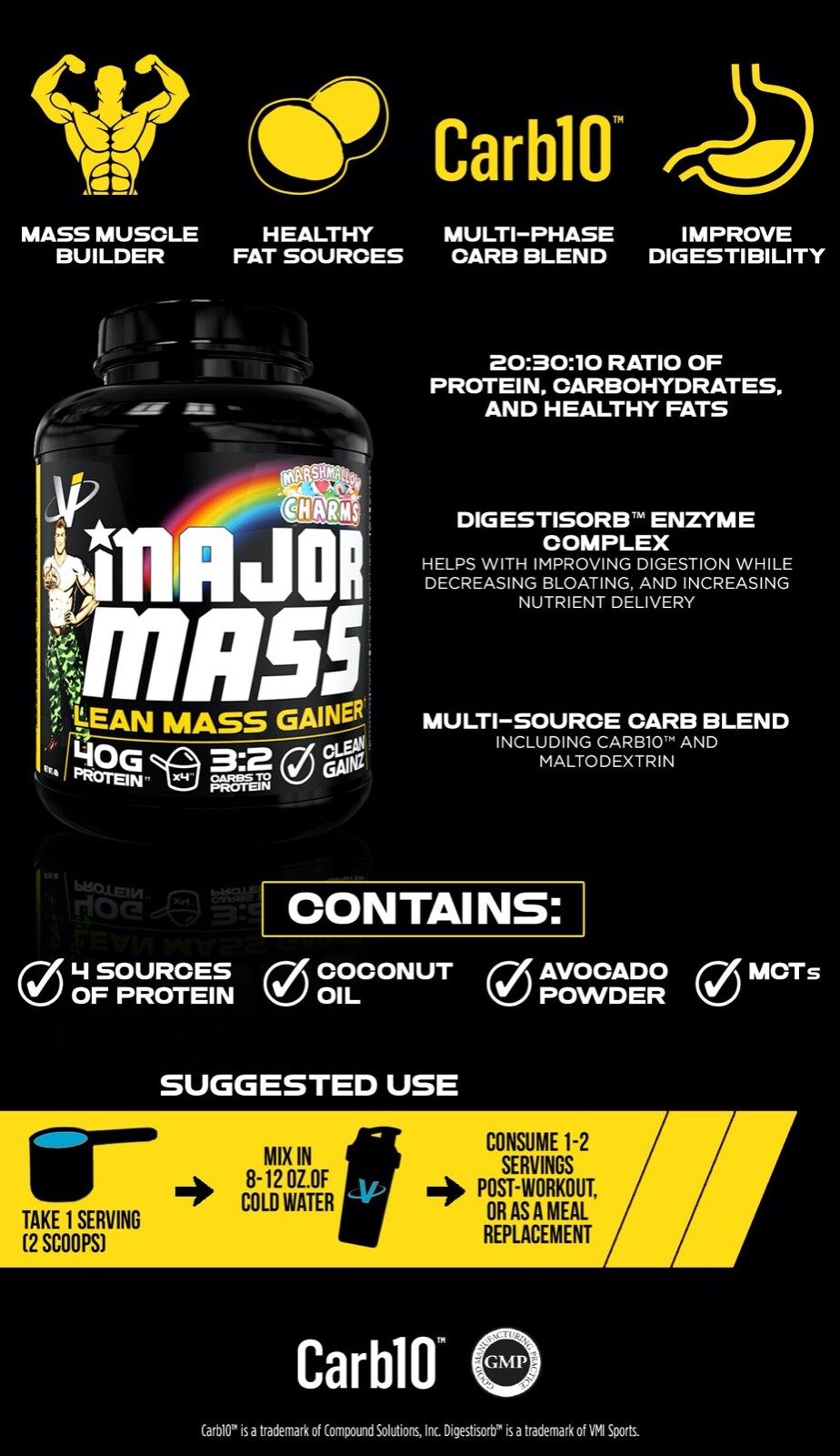 Major Mass™ Lean Mass Gainer Protein – Apple Pie