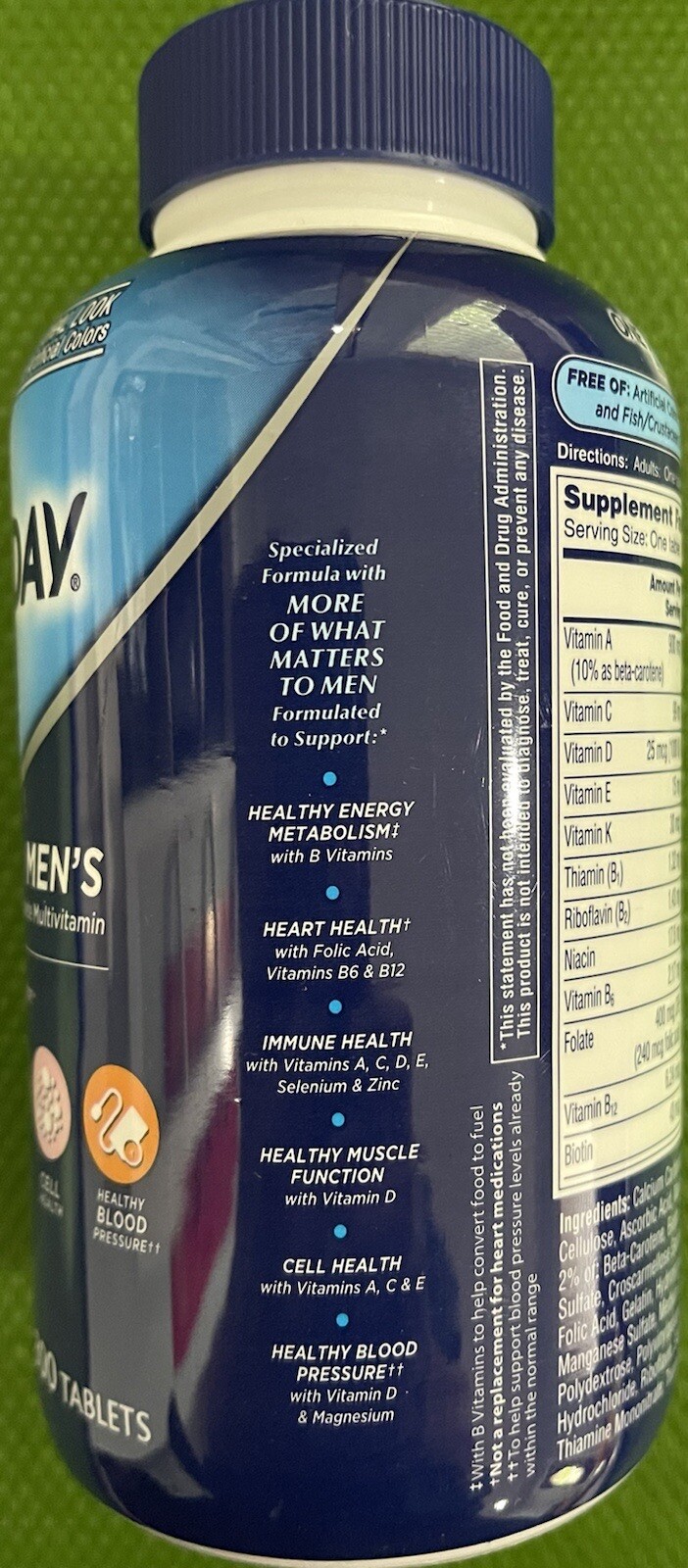 ONE A DAY MEN’S MULTIVITAMIN MULTIMINERAL SUPPLEMENT 300 TABLETS