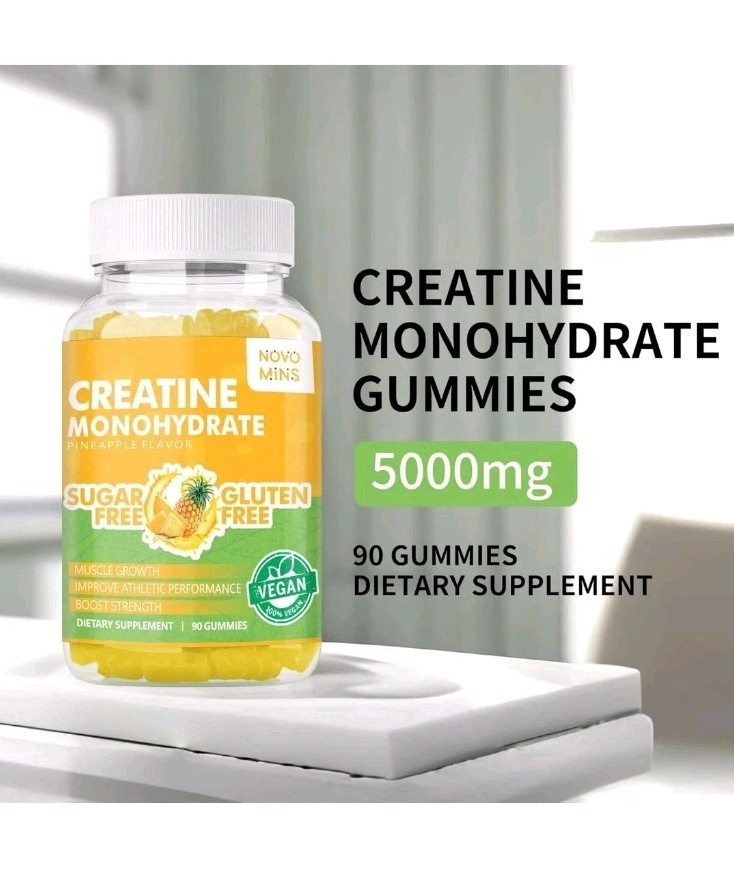 Creatine Monohydrate Gummies 5000mg for Men & Women, Chewables Creatine Monoh…