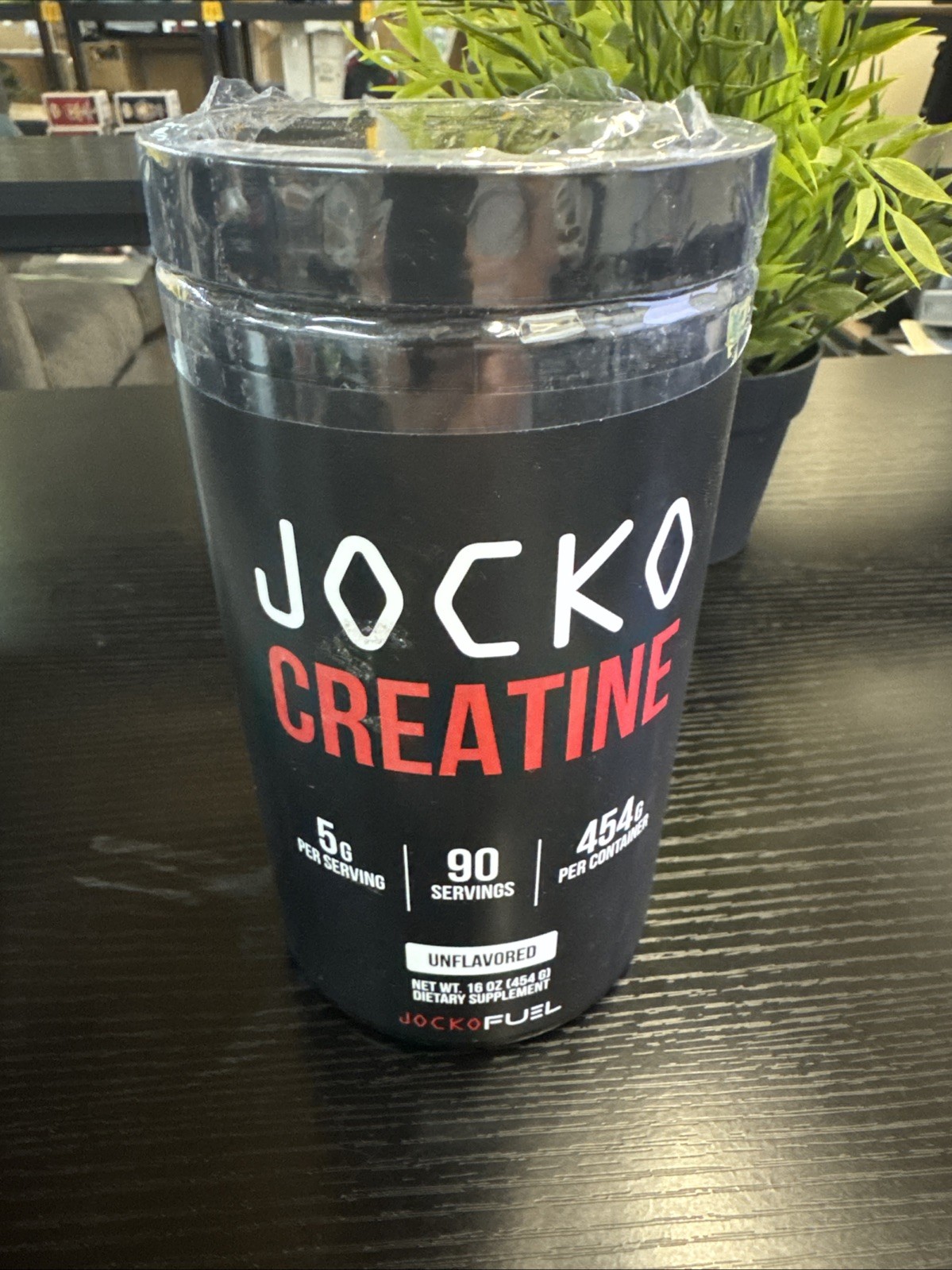 JOCKO Fuel Creatine Powder Unflavored 90 Servings 16 Ounces Exp 11/2027 Amazing