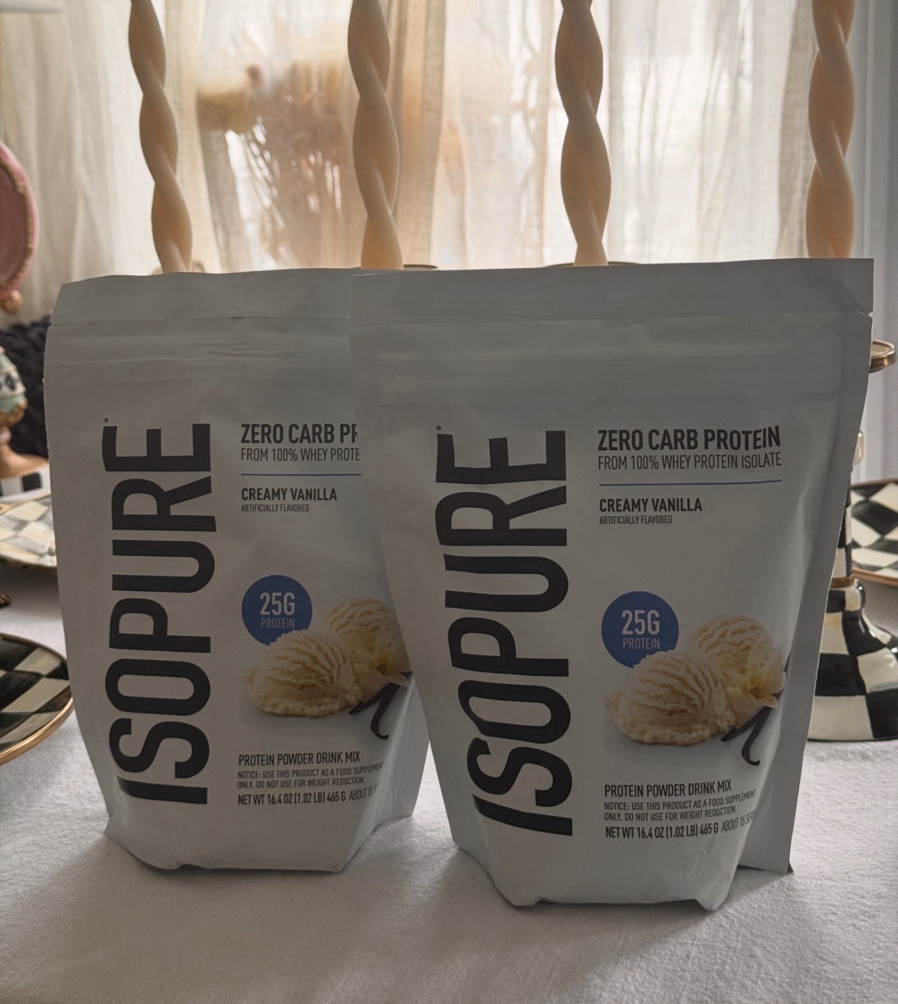 Zero Carb 100% Whey Protein Isolate Powder, Creamy Vanilla, 25G Protein