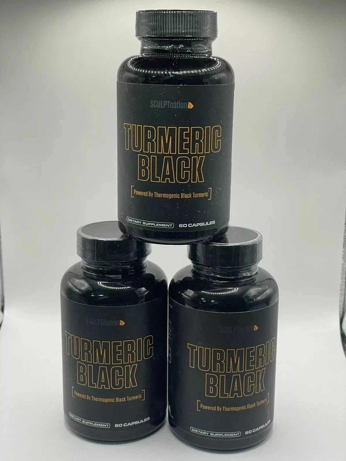 Turmeric Black Sculptnation Fatigue Muscle Build Fat Burn Bloating Treat. 1 Pack