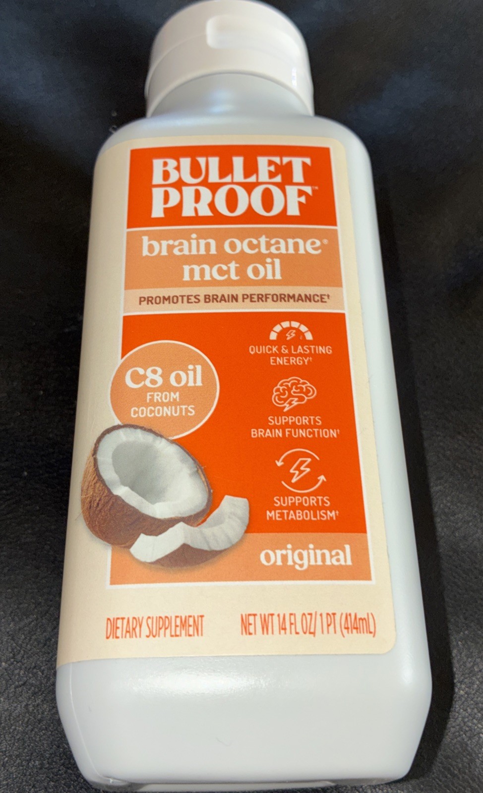 Brain Octane® MCT Oil Promotes Brain Health Original, 14 fl oz (414 ml)