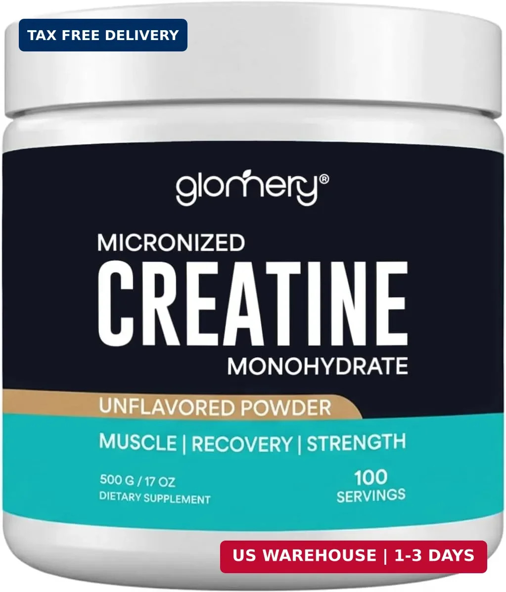 Creatine Monohydrate Powder Micronized, 100 Servings, Pure Creatine for Muscle S
