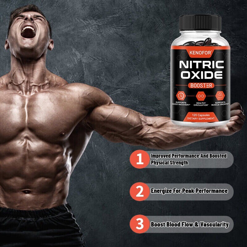Nitric Oxide Booster 1500mg, L-Arginin & L-Citrulline, 30 To 120 Capsules