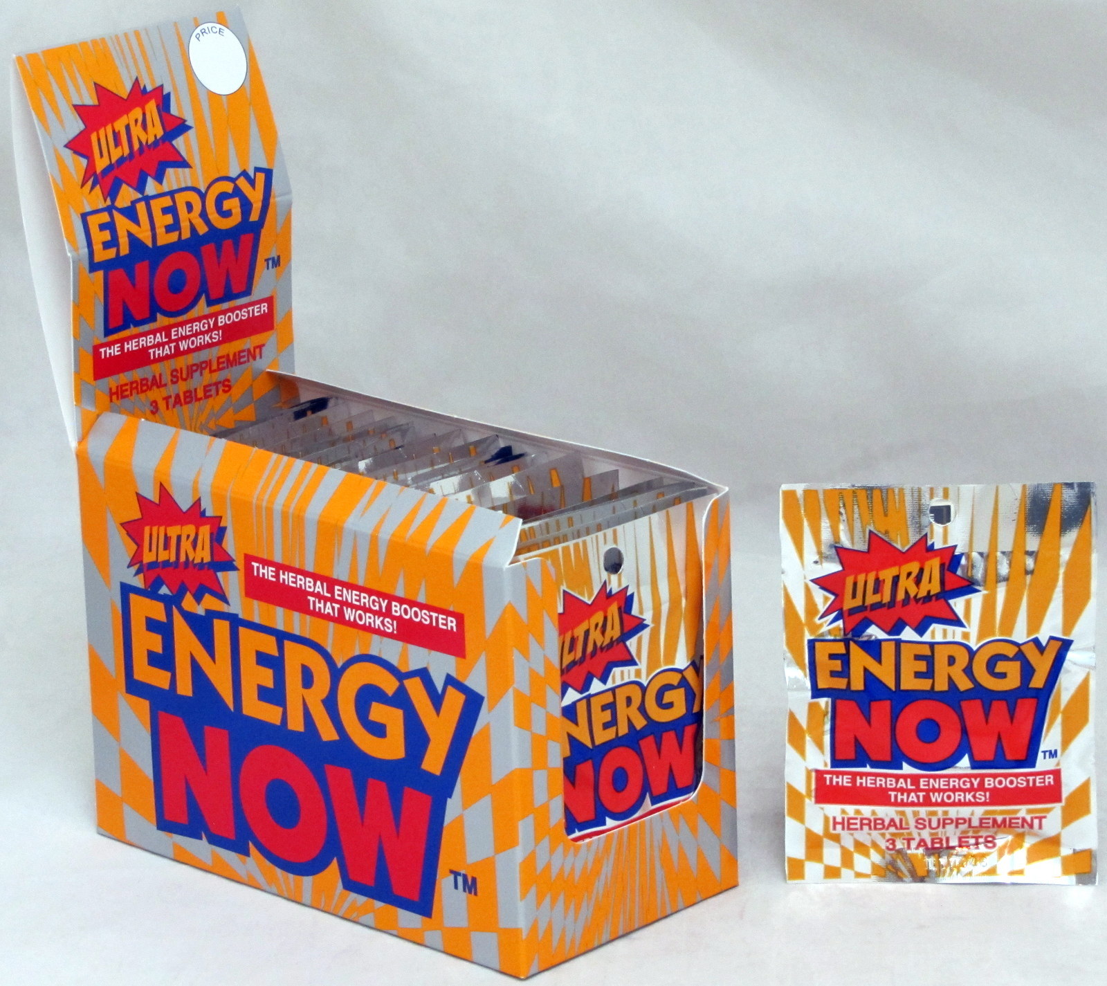 Ultra Energy Now Herbal Booster Supplements 24 packs 72 pills Diet Weight Loss