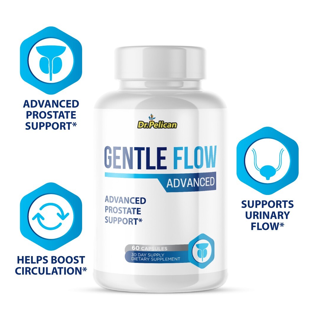 Gentle Flow – Support Supplement for Men – Urinary & Bladder Health-1 Bottle