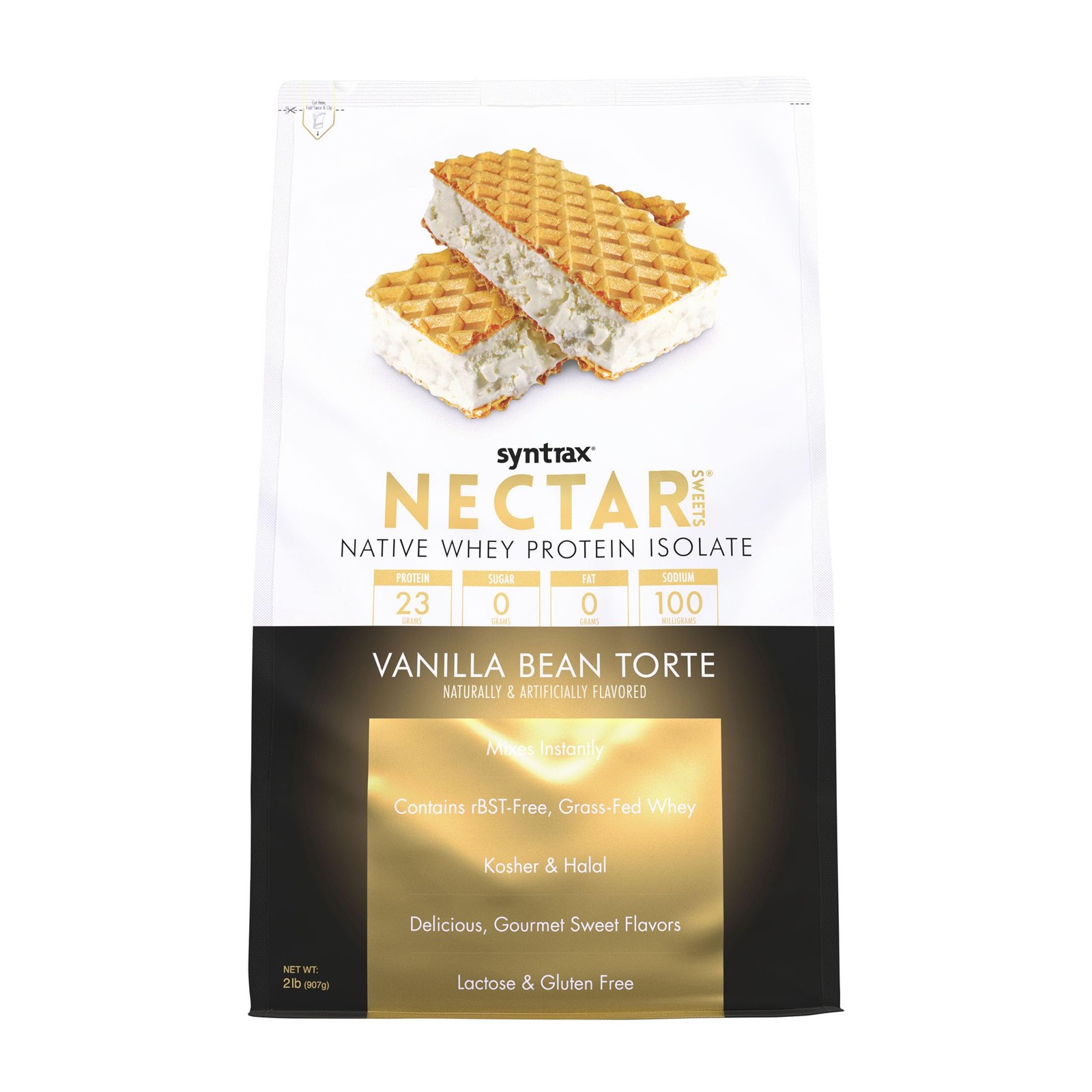 Syntrax Nutrition Nectar Sweets, Whey Protein Isolate, Vanilla Bean Torte, 2 …