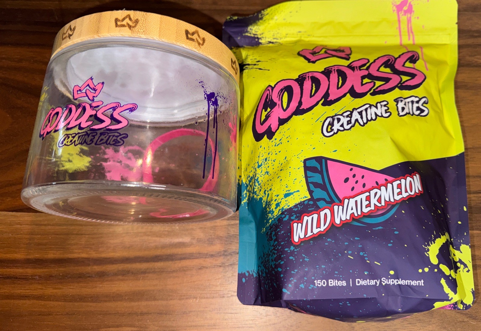 100% Authentic Primal Queen Set GODDESS Creatine Gummy Bites Watermelon + JAR
