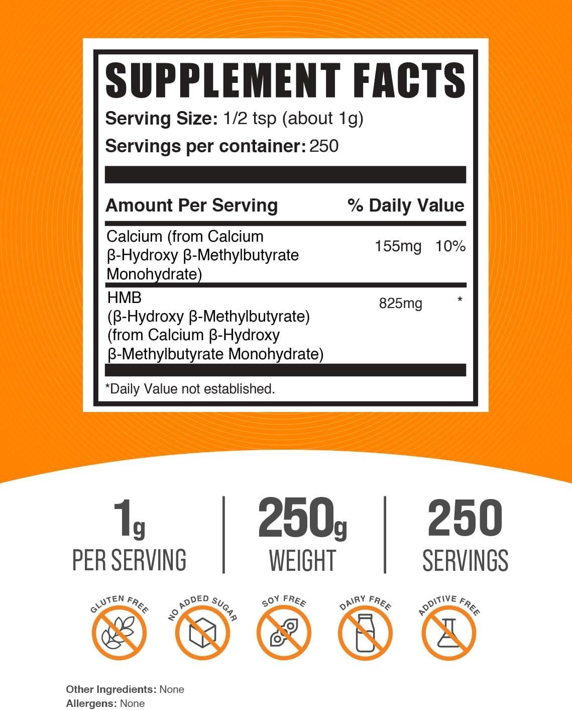 BulkSupplements.com HMB Powder – as Calcium HMB, 8.82 Ounce (Pack of 1)