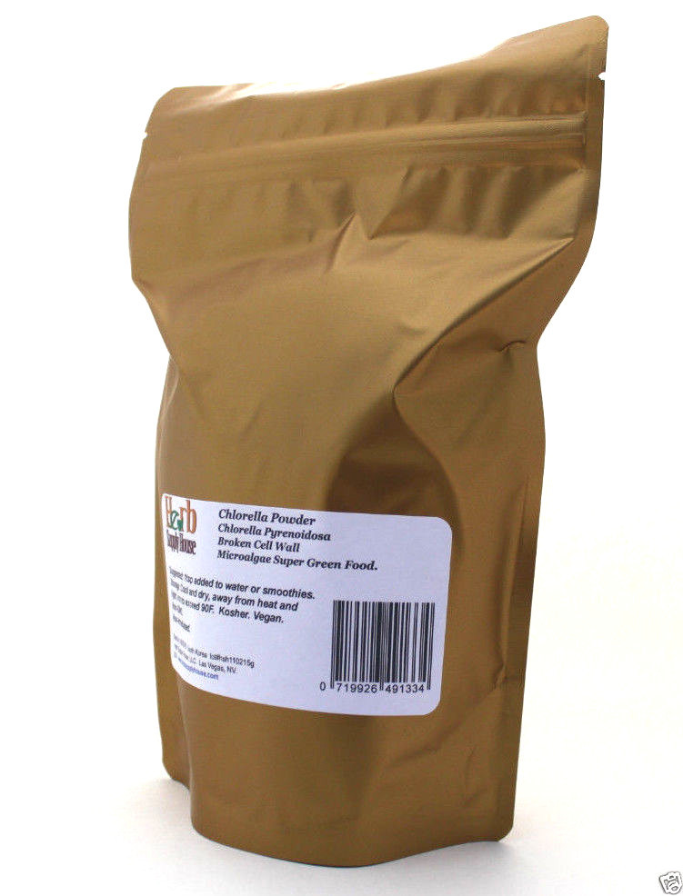 Chlorella Powder 1lb, Heavy Metal Detox, Amino Acids, Super Green Food, Unisex