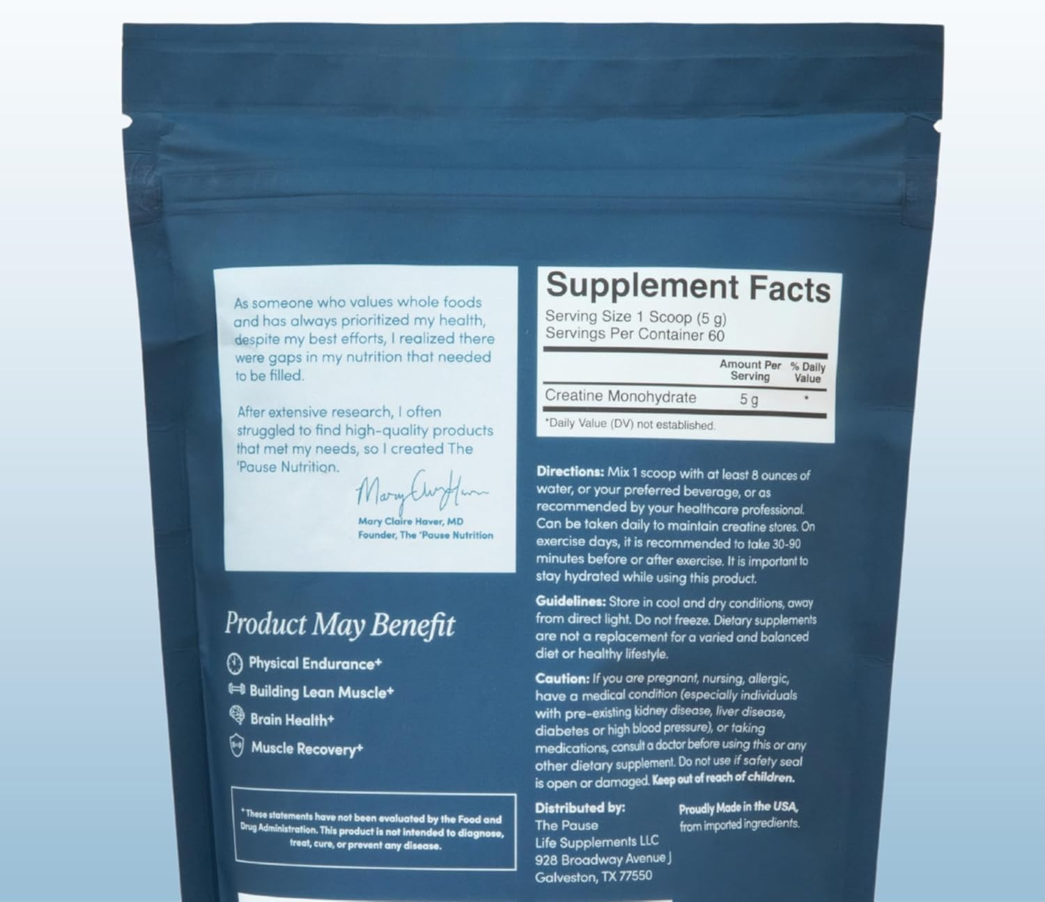 Creatine Powder, Training Essential, Pre Workout, Gluten Free & Vegan Formula wi