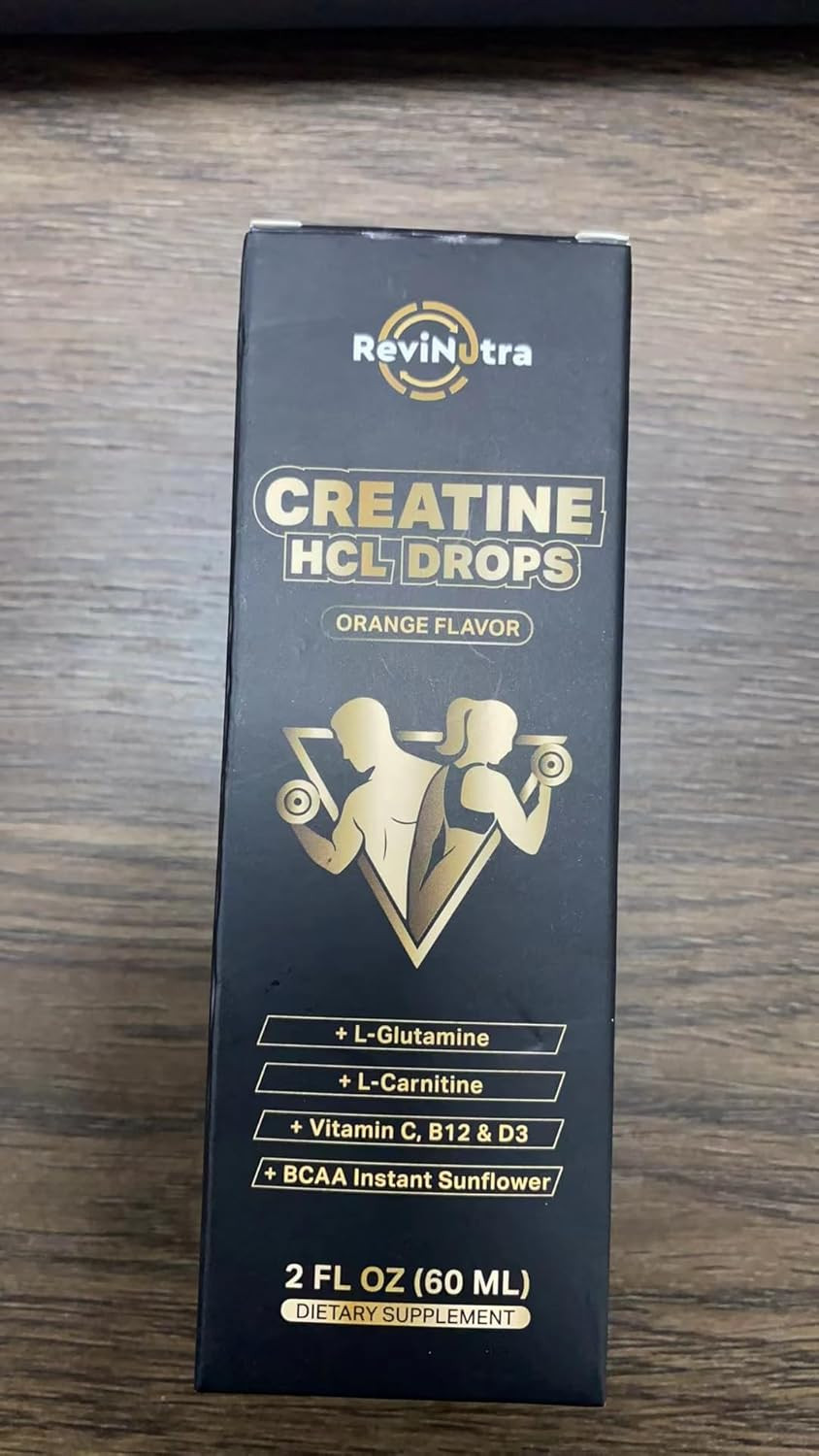 Creatine HCL Liquid Drops for Men & Women, 1500Mg Liquid Creatine Hydrochloride,