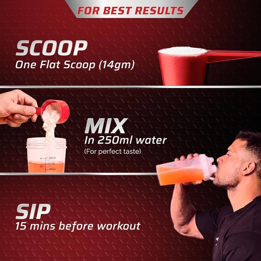 Dynamite Pre Workout Energy Focus Strength Pump 6500mg Citrulline Gym Supplement