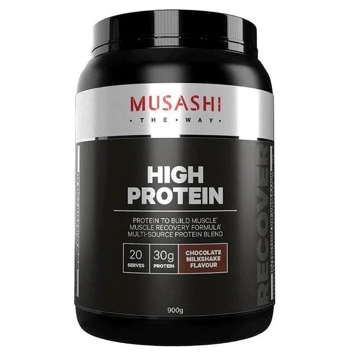 New Musashi High Protein Chocolate Milkshake Flavour 900G