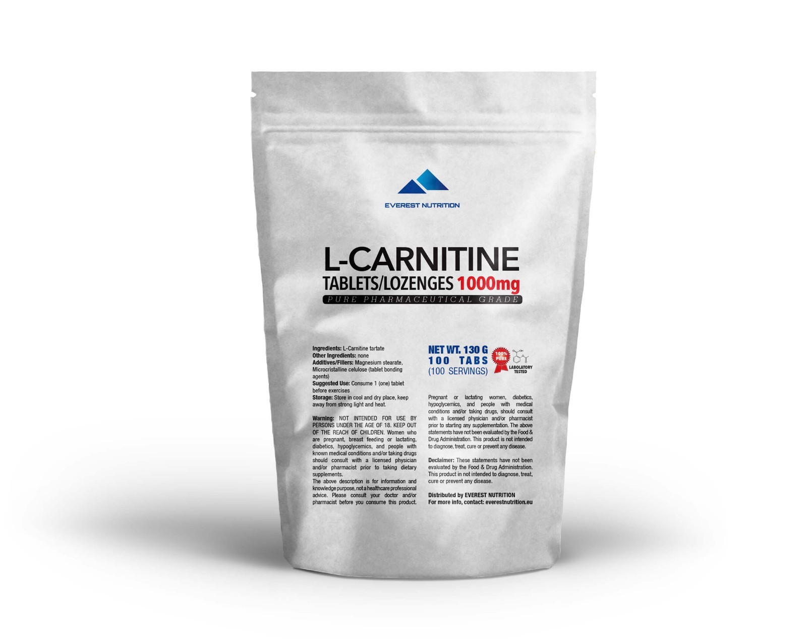 L-Carnitine Carnitine tablets 1000mg Fatburner Antioxidant Metabolism Immunity